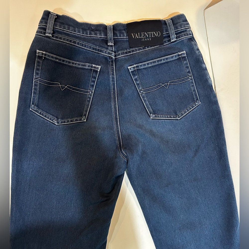 Authentic Women’s Valentino Jeans medium-dark wash, mid rise. Size 28
